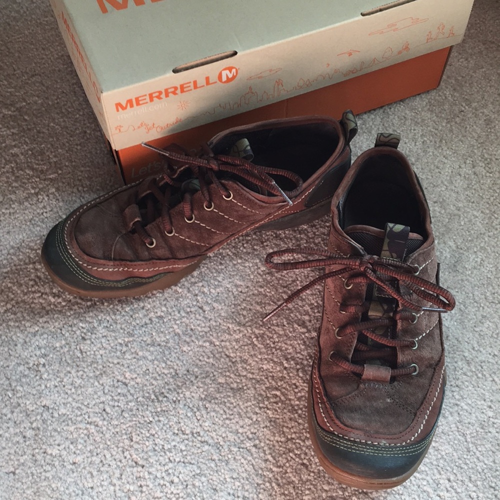 Merrell brown tennies shoes