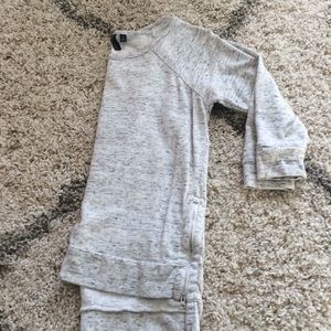 Cynthia Rowley white, grey sweatshirt size small