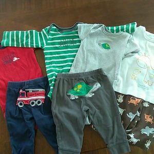 Carter's Baby boy PJ outfit bundle! Cute Butt! 3-6