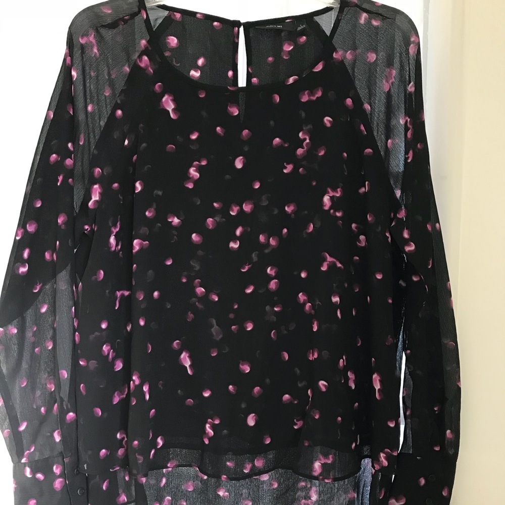 Black and pink blouse new with tags