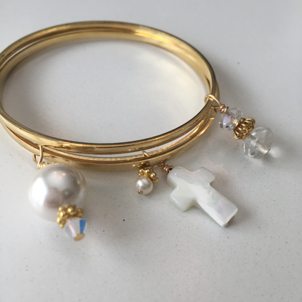 Girls gold-filled bangles - Picture 2 of 3