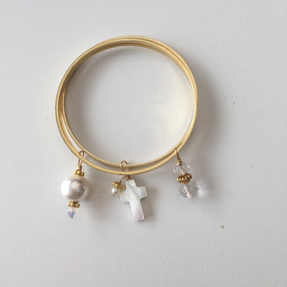 Girls gold-filled bangles - Picture 3 of 3