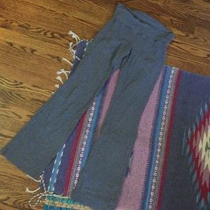 Heather charcoal gray yoga pants