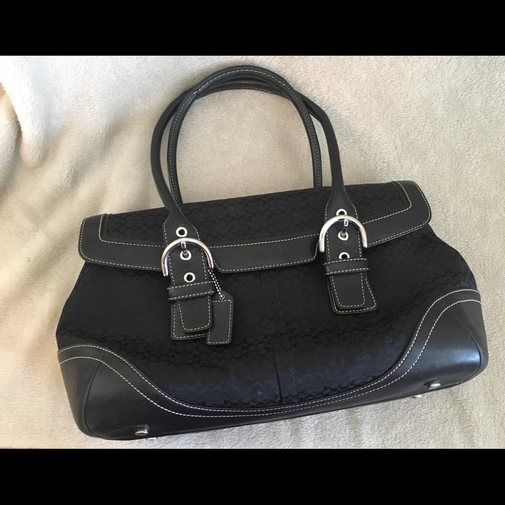 Classic Coach Canvas Satchel