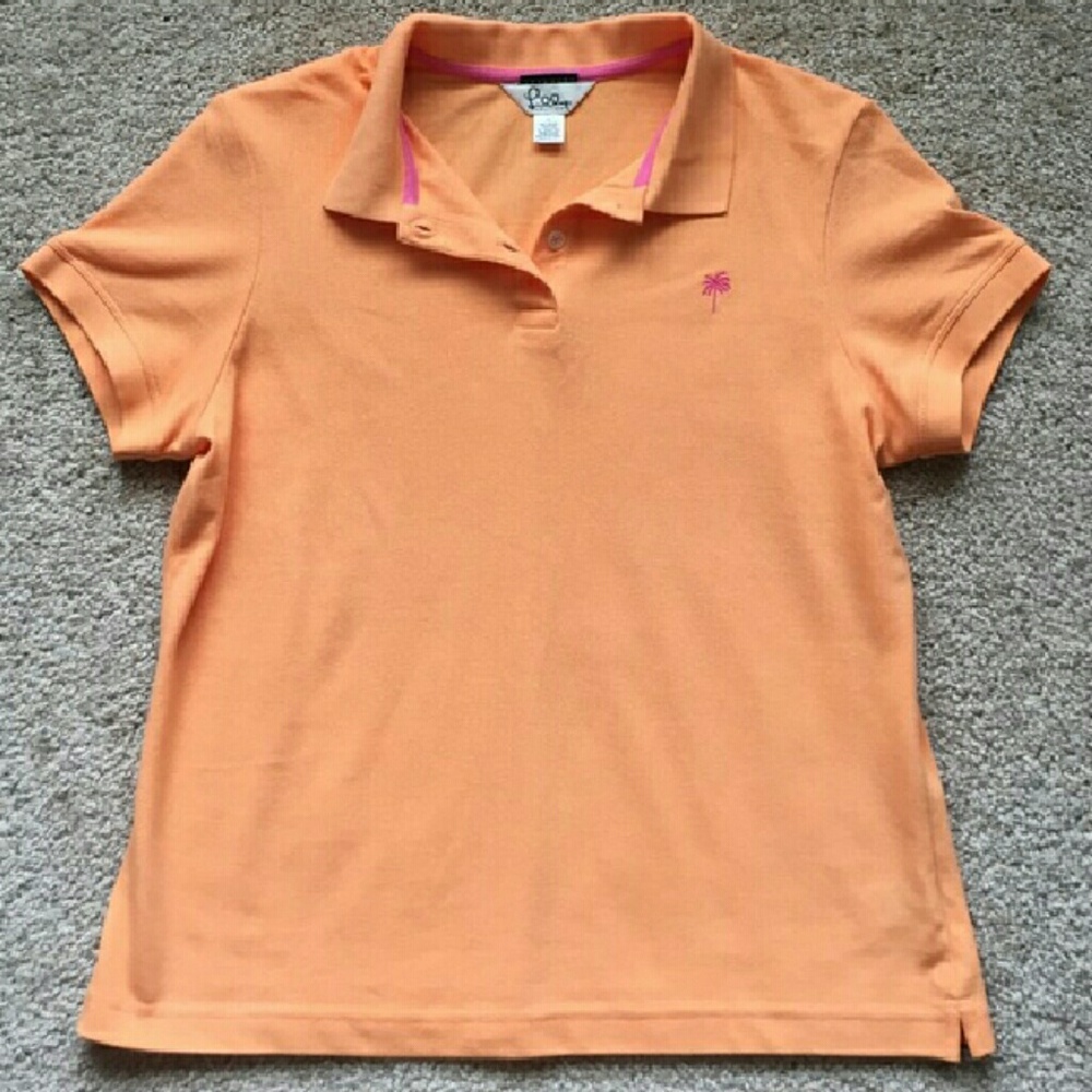 Like New Lilly Pulitzer Sherbert hued Polo