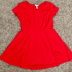 Red Skater Dress