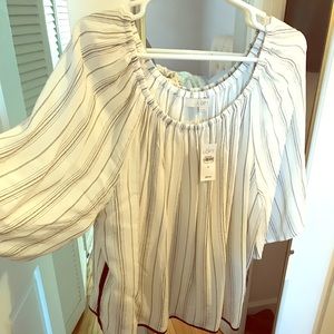 LOFT over the shoulder top