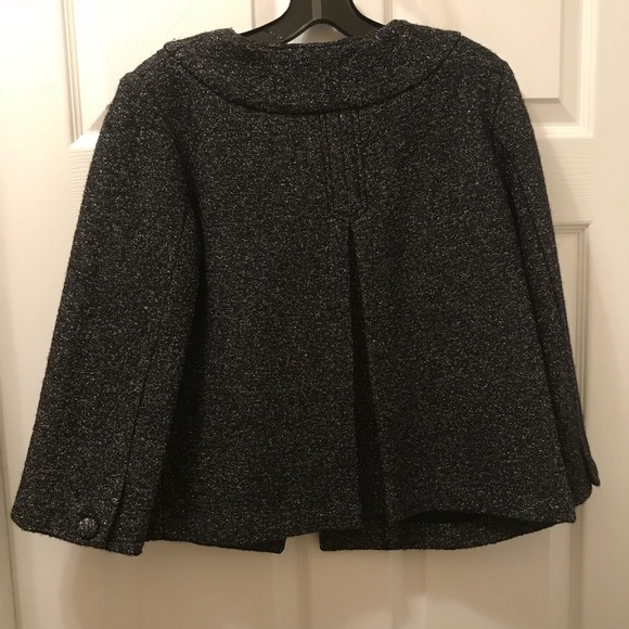 Black Blazer Accented with Silver. Size Small. - Picture 6 of 8