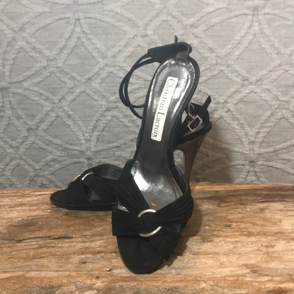Christian Lacroix Ankle Strap Heels