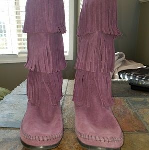 Minnetonka 3 Layer Fringe Boot