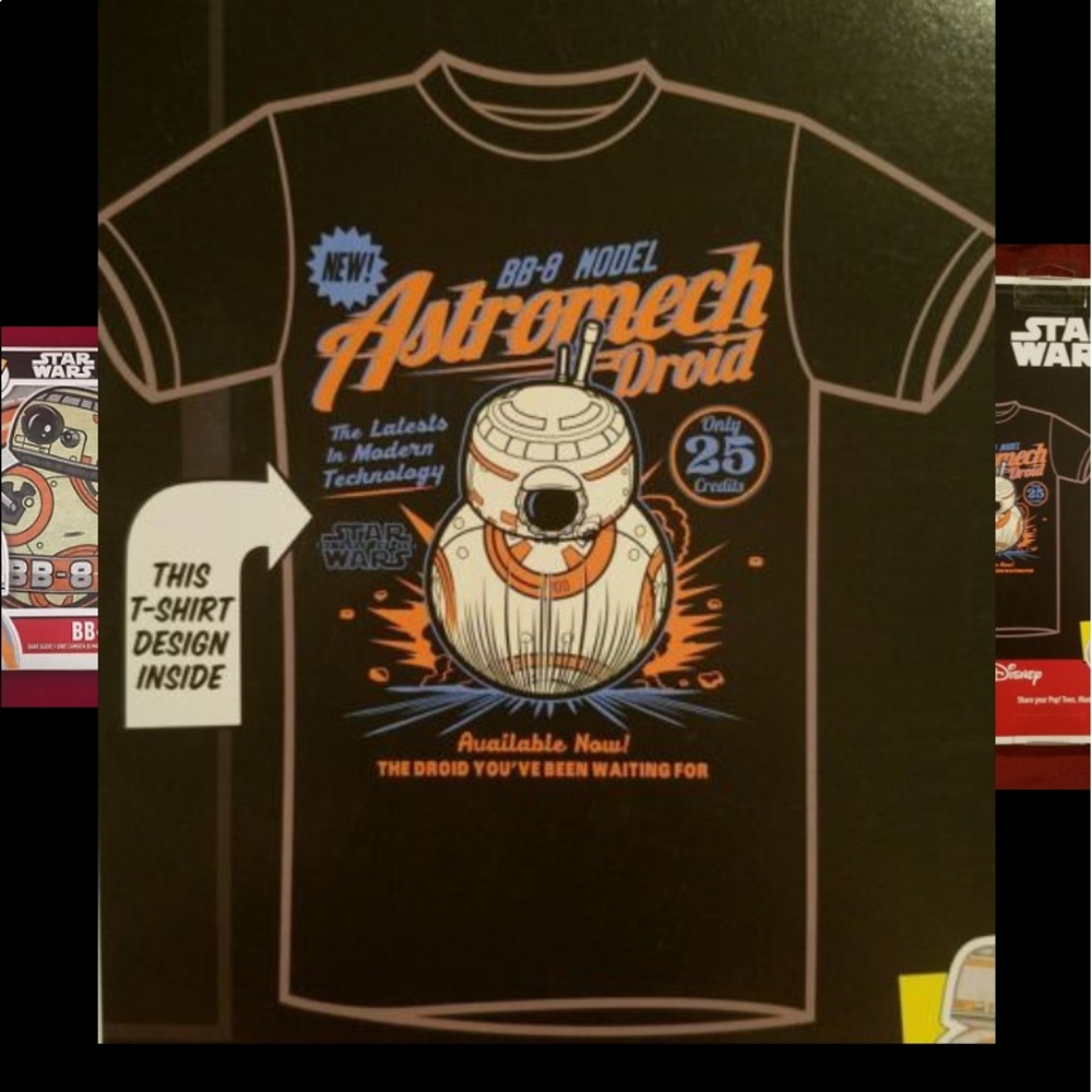 Funko Pop!  Star Wars BB-8 t-shirt   New