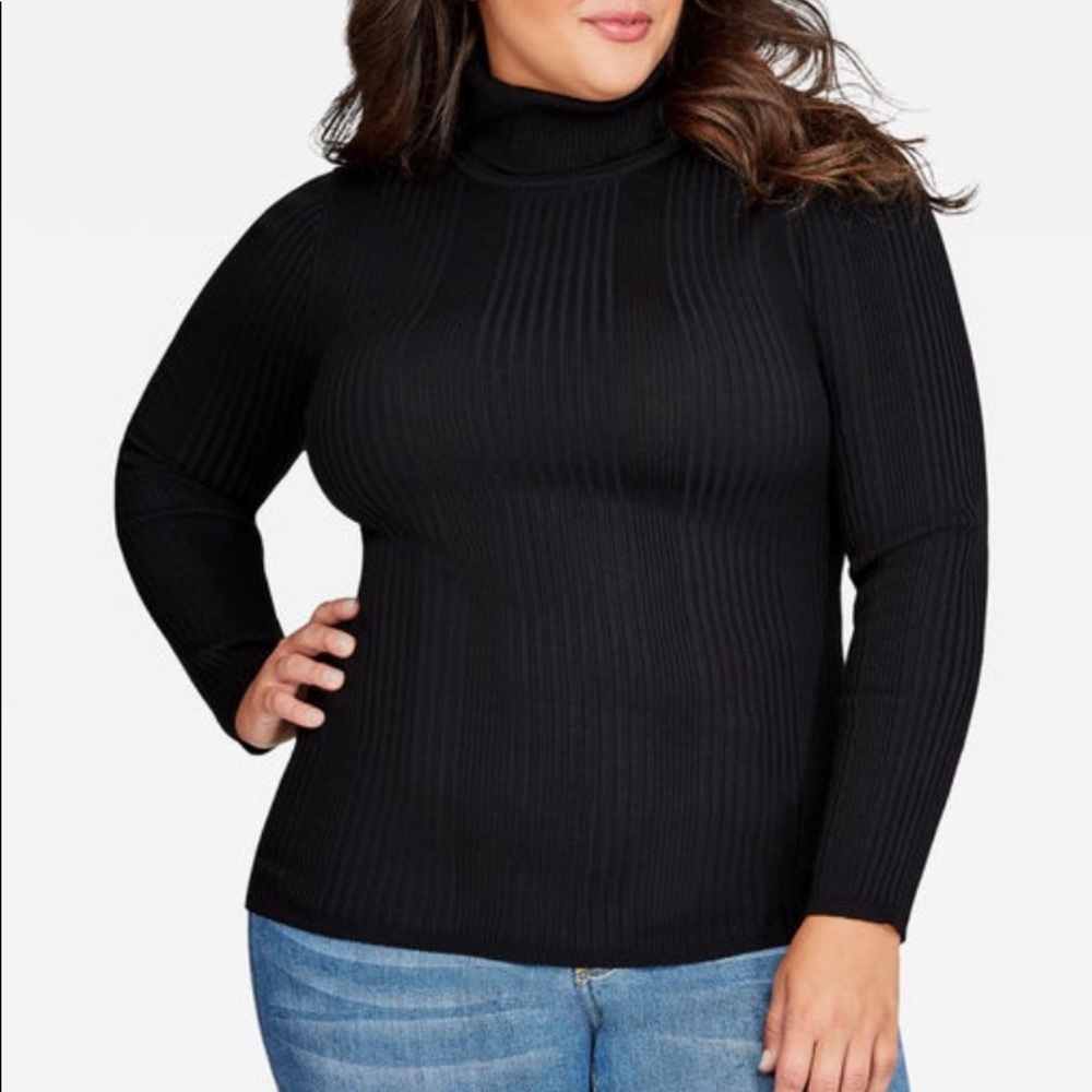 Ashley Stewart Black Turtleneck