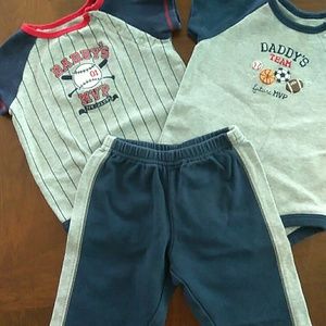 Carter's 3 piece set. Boys 3-6 month