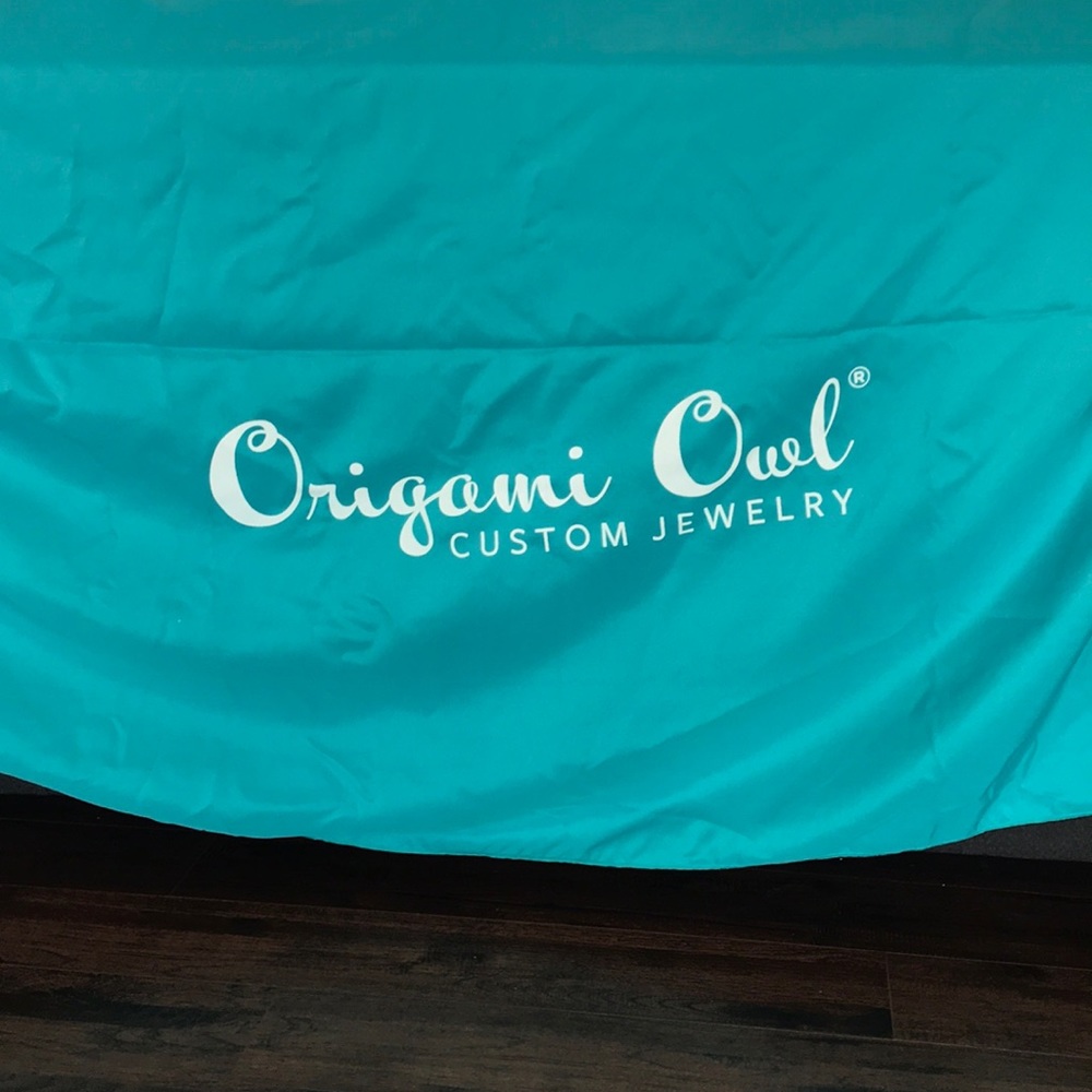 Origami Owl tablecloth (I have two)