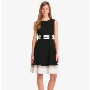 Calvin Klein Women’s Belted Colorblock Dress