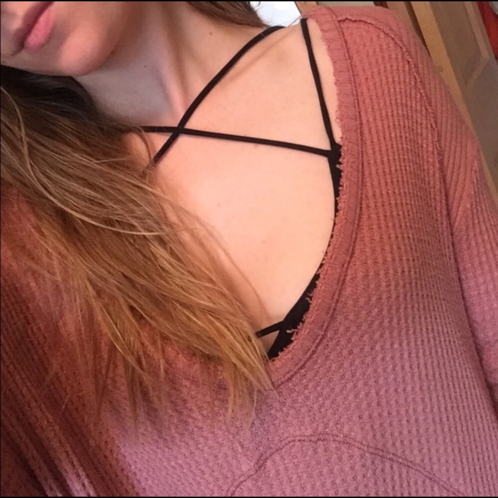 Blush Pink Free People long sleeve