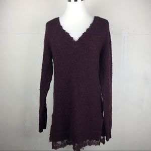 Anthropologie Knitted & Knotted Oversized Sweater