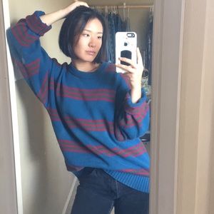 Oversized vintage retro sweater size large