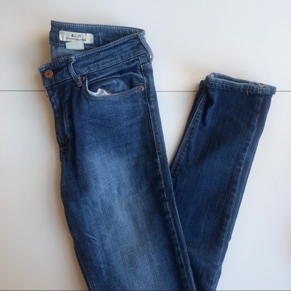 H&M Slim Fit Medium Wash Jeans