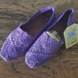 Purple Crochet Toms