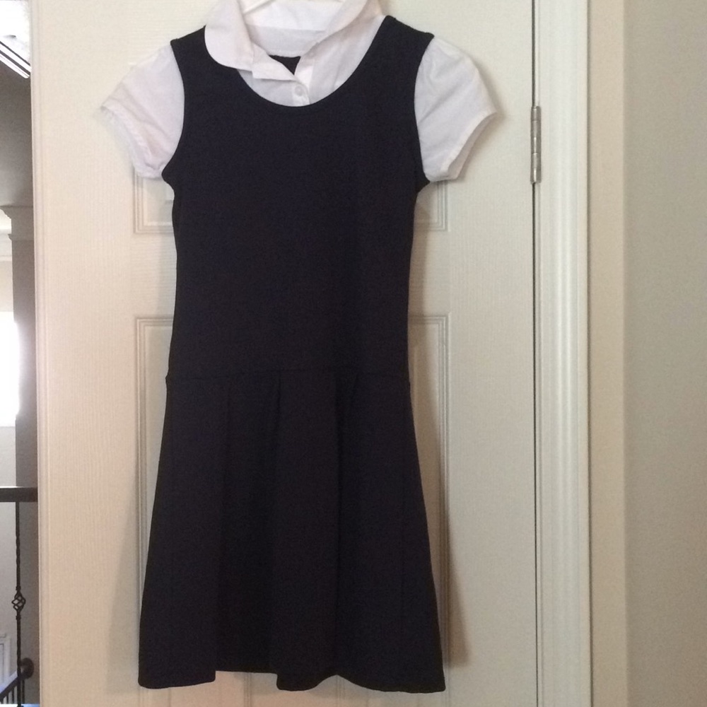 The Children's Place Navy Uniform Dress Size L