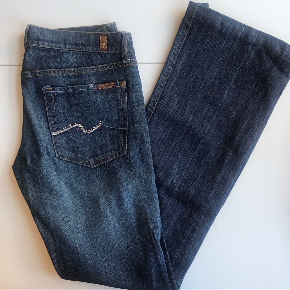 ✨Sale✨7 for all Mankind Crystal Pocket Flare Jeans