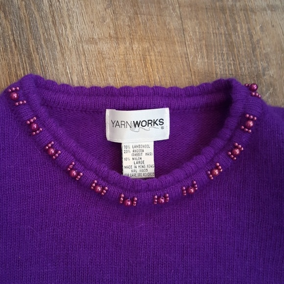 Yarn Works Wool Blend Sweater Size L - Picture 3 of 4