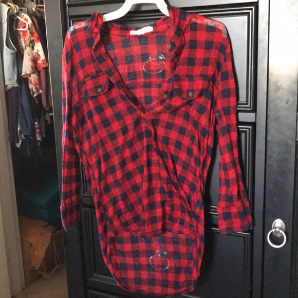 quarter button down flannel - Picture 1 of 1