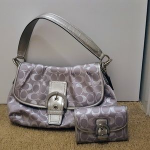 Coach shoulder bag purse and wallet
