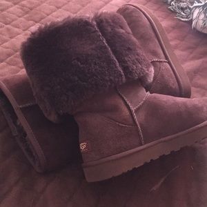 Tall dark brown UGGS