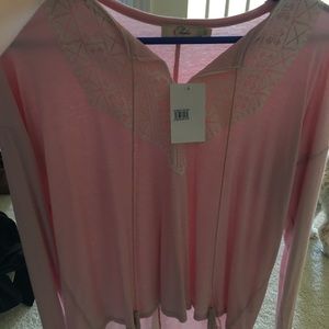 Nordstrom, new with tags soft pink shirt