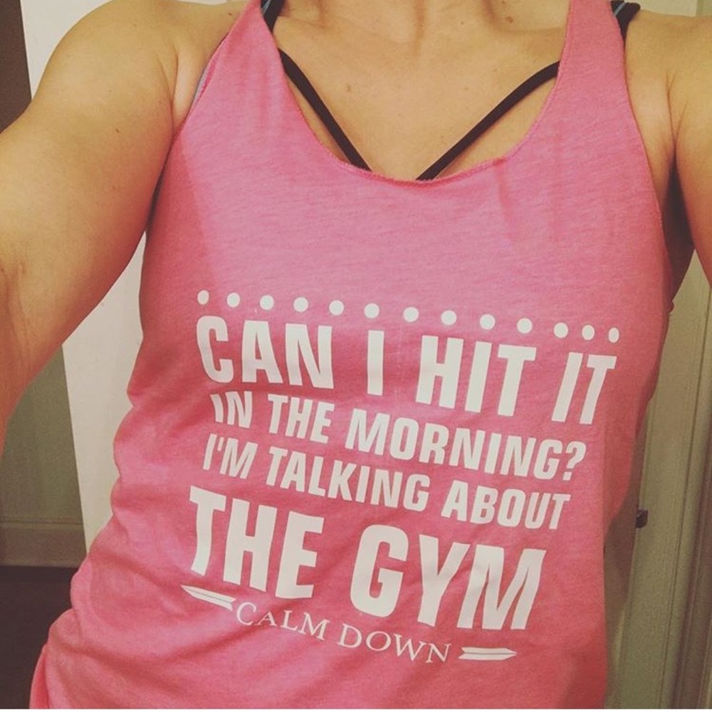 Funny gym tank