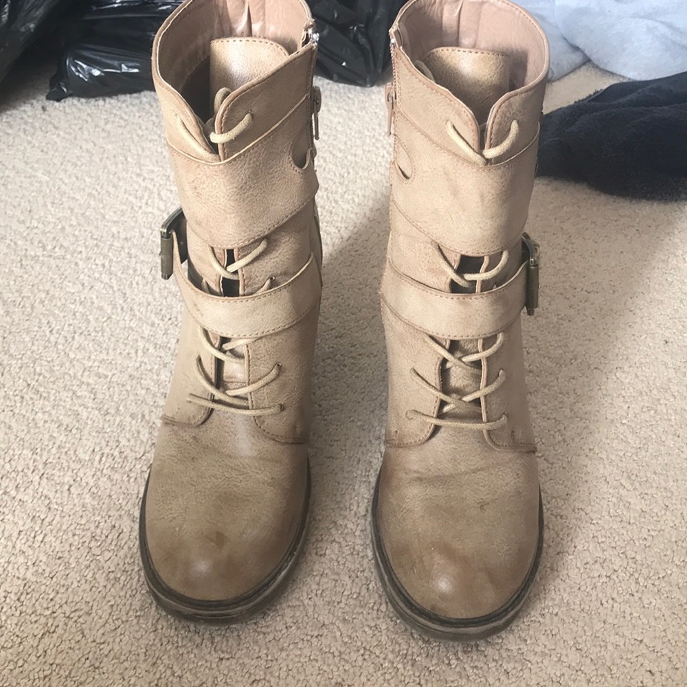 Tan boots