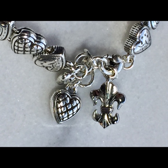 Brighton Jewelry - 🖤⚜️Brighton Fleur De Lis Charm Bracelet⚜️🖤