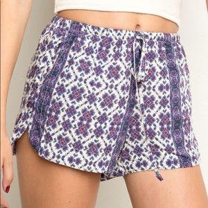 Melville Womens Shorts Bottom Blue Purple One Size