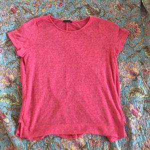 Knitted short sleeve top