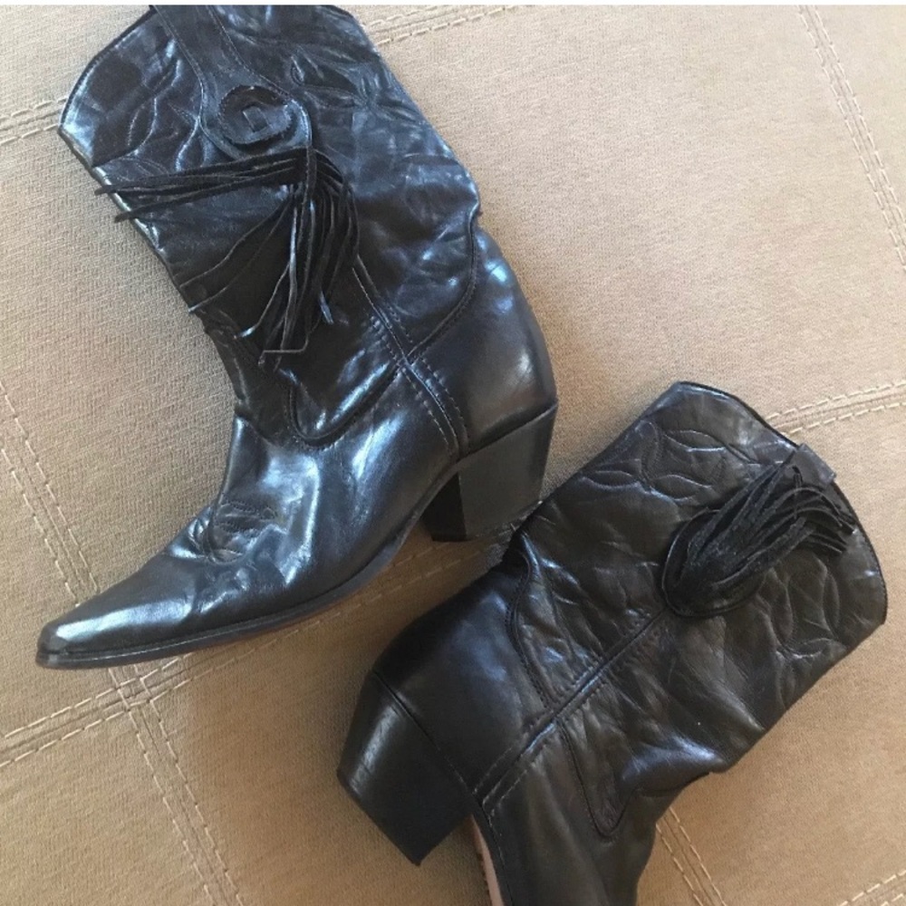 Laredo Black Leather Boots
