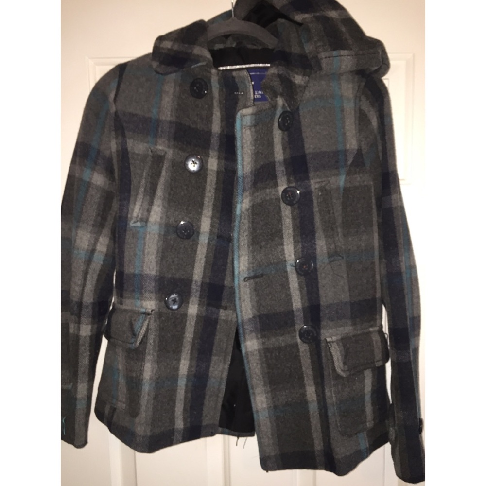 American eagle plaid coat