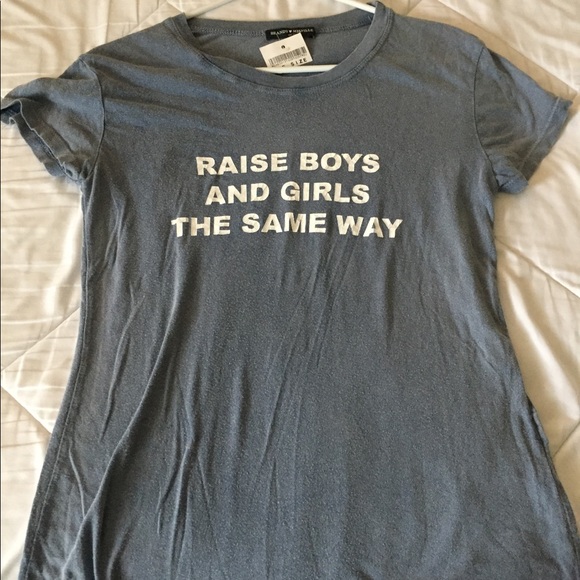 Rare Brandy Melville Raise Boys & Girls Same Way T - Picture 2 of 3