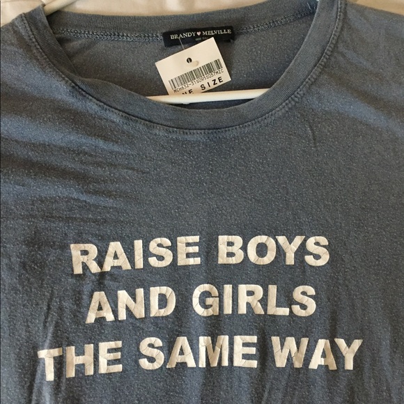 Rare Brandy Melville Raise Boys & Girls Same Way T - Picture 3 of 3