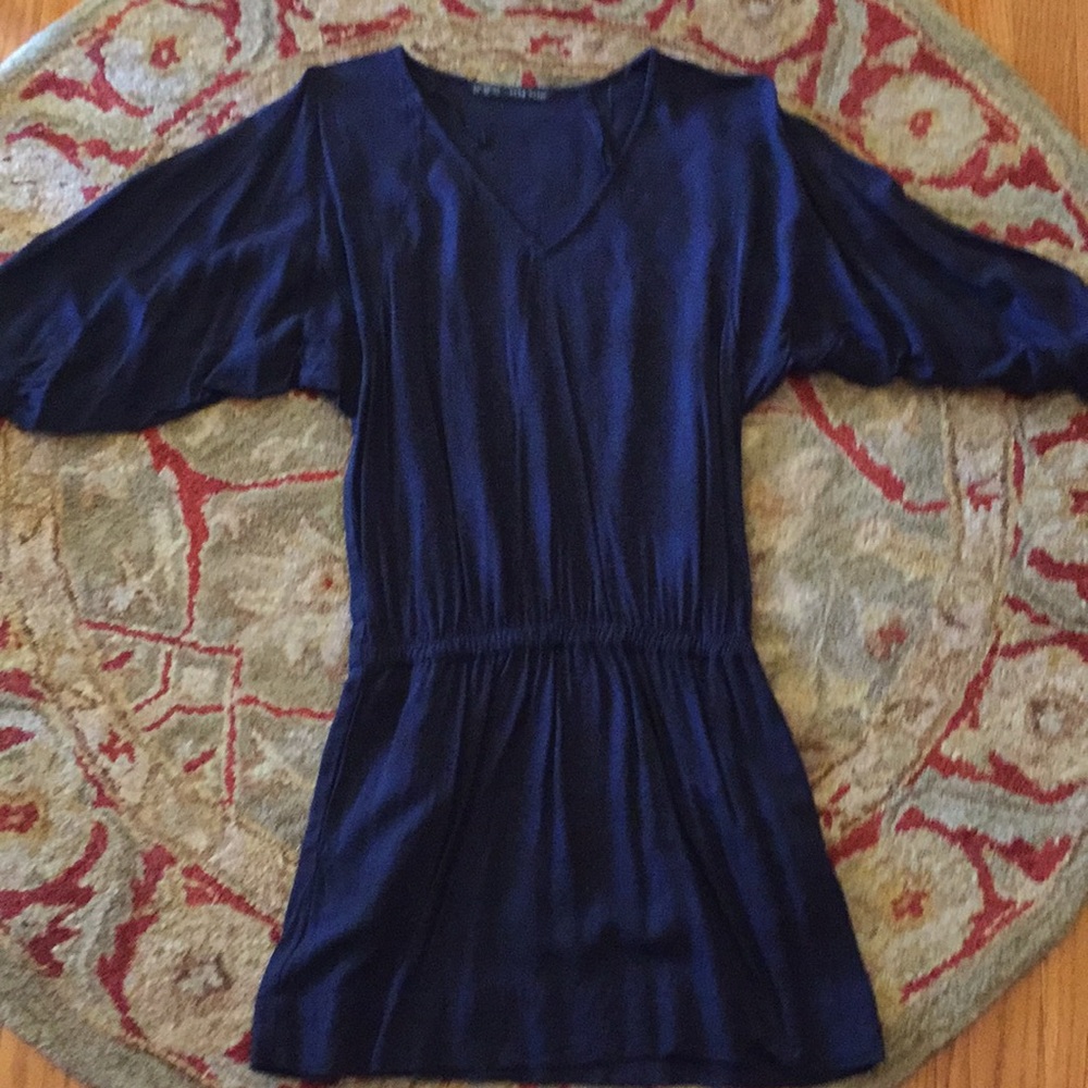 Zara size XS cotton dress in navy