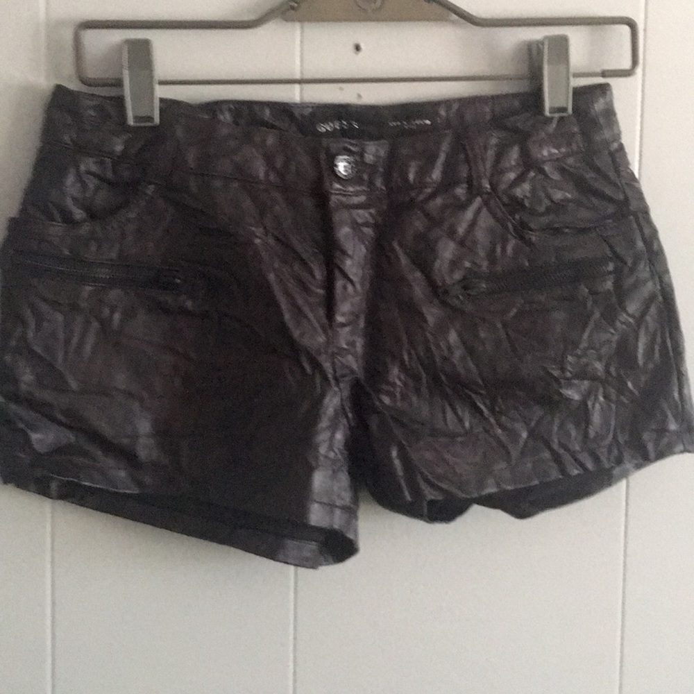 Guess leather shorts