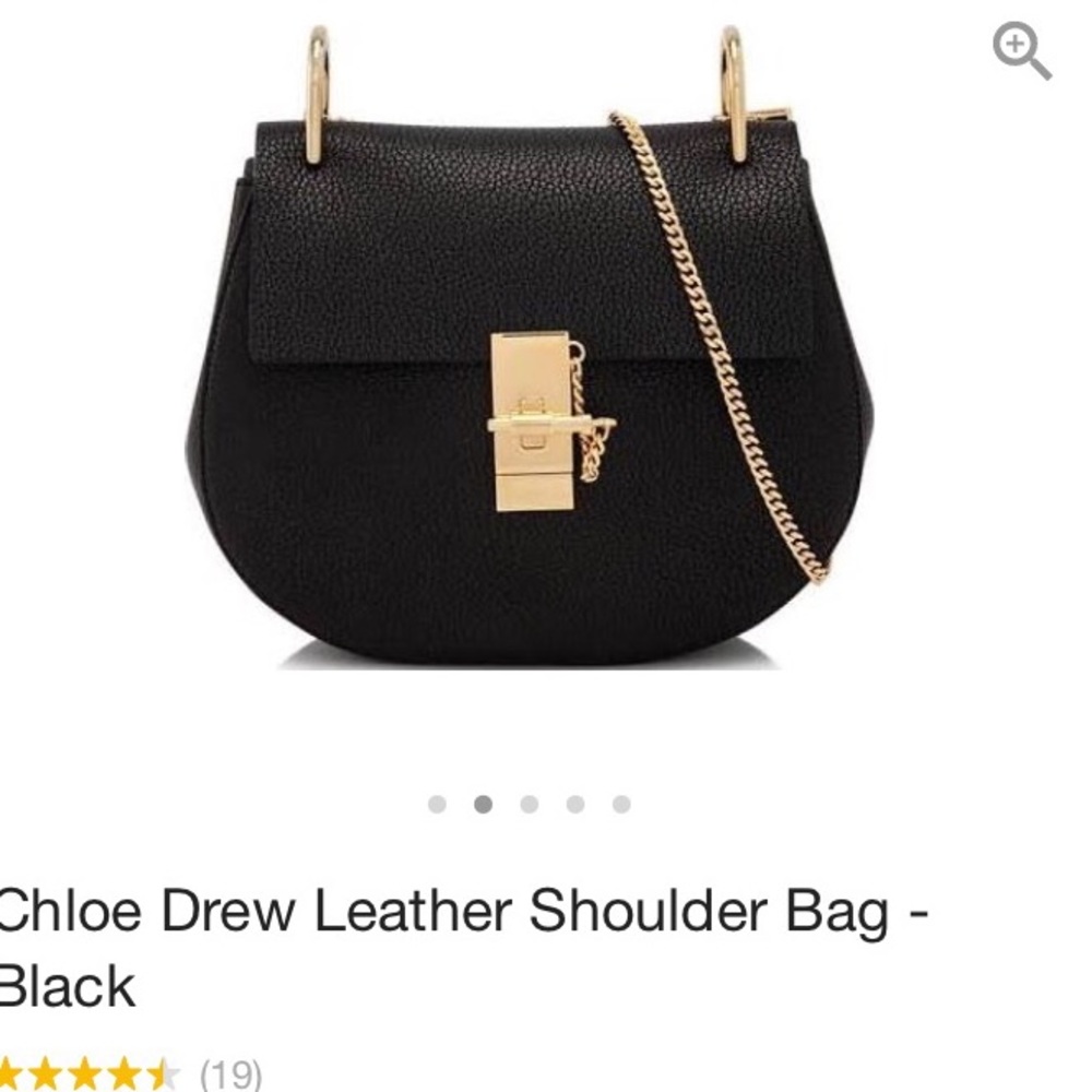 Chloe Drew Leather Black Handbag