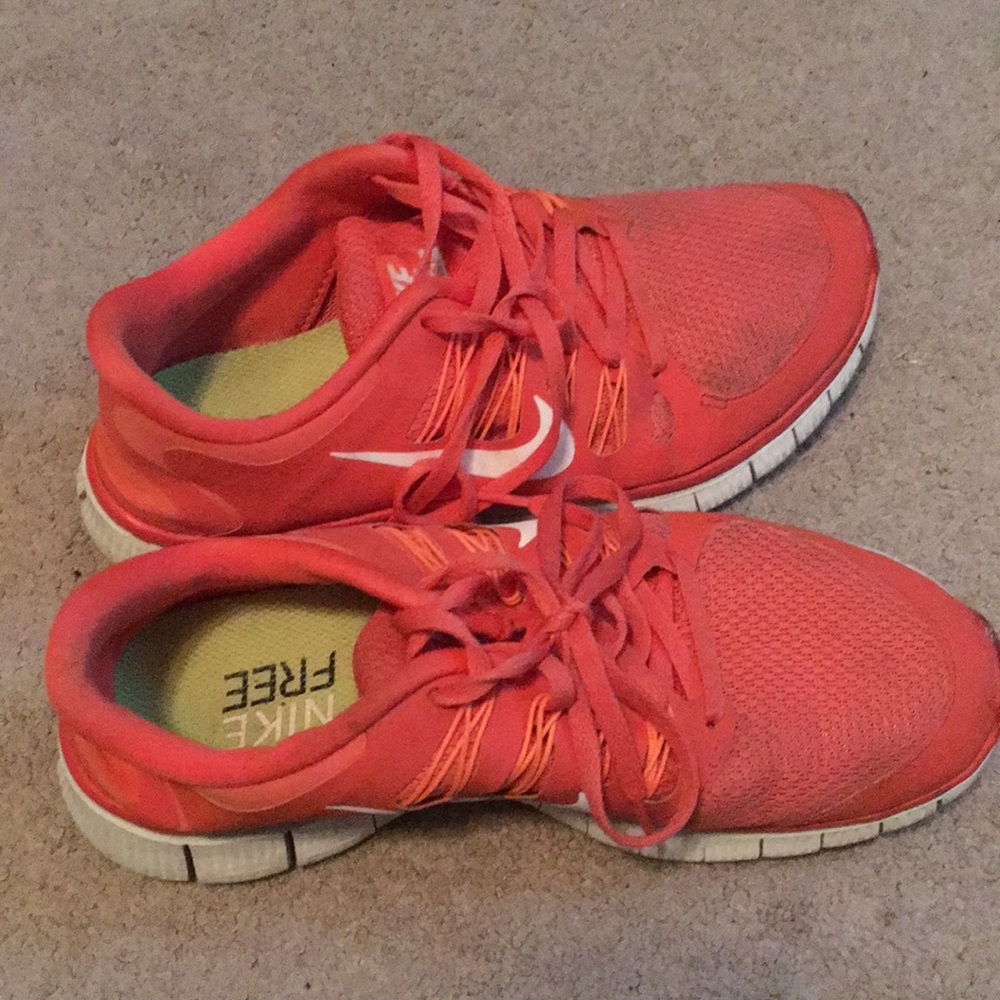 Bright orange nikes