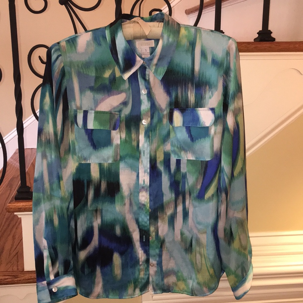 Chico’s Long Sleeve Button Down Top
