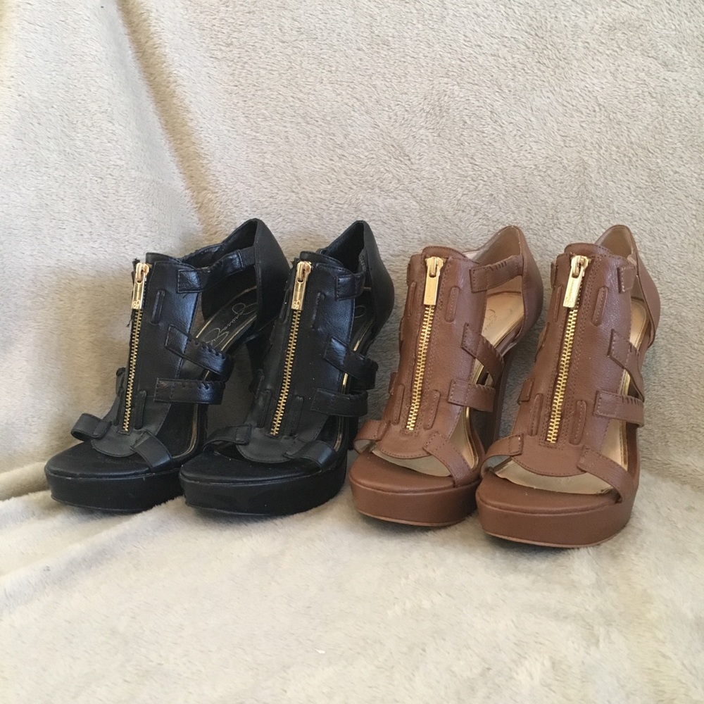 Two Pair of Jessica Simpson Brina Platform Heels