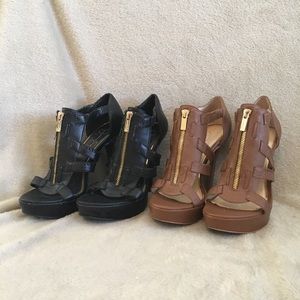 Two Pair of Jessica Simpson Brina Platform Heels