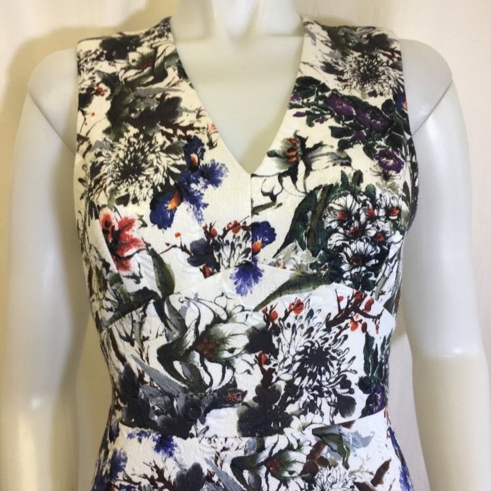 Rebecca Taylor -White Floral Print A-Line