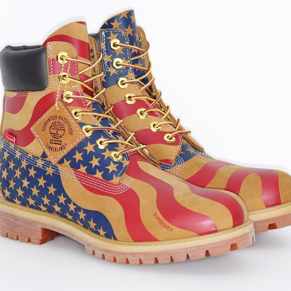 Supreme X Timberland Stars and Stripes Boot
