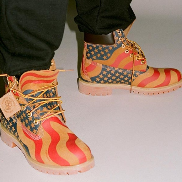 Supreme X Timberland Stars and Stripes Boot - Picture 3 of 3